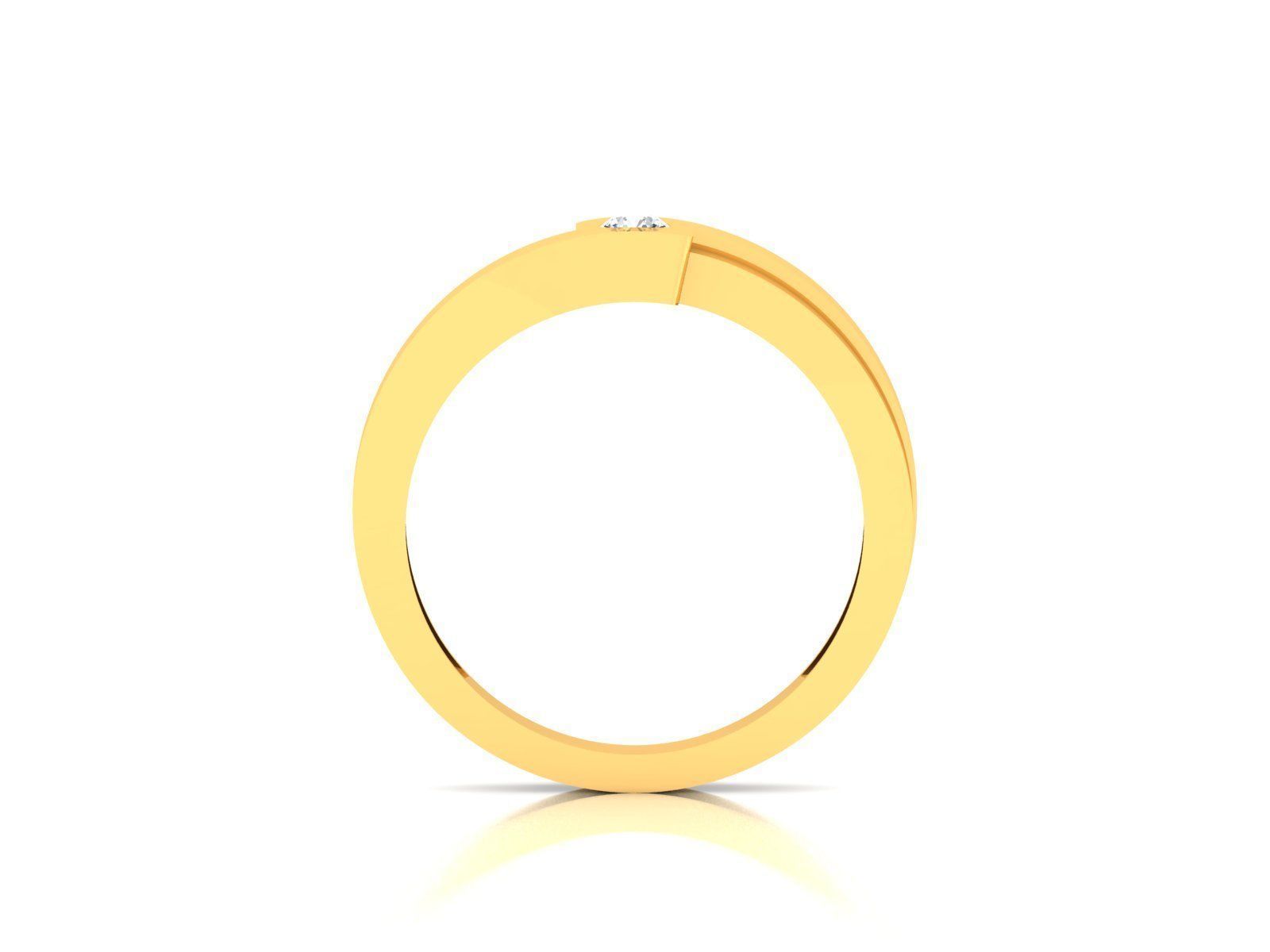 Women band ring 3dm stl render 3D print model_3