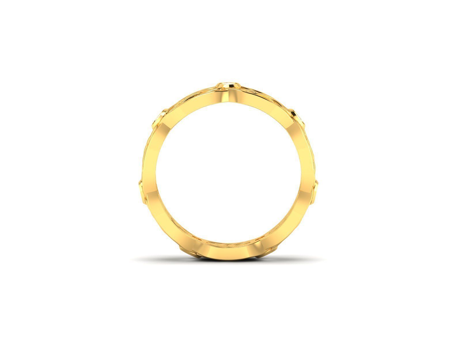 Women band ring 3dm stl render 3D print model_1