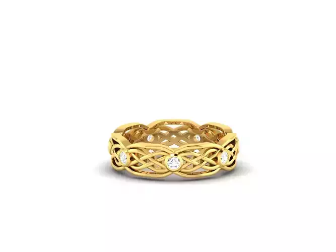 Women band ring 3dm stl render