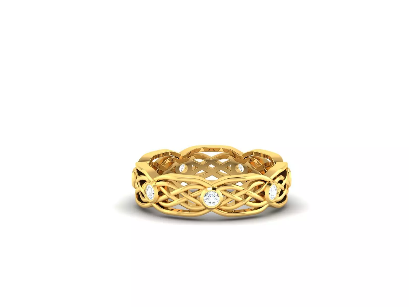 Women band ring 3dm stl render 3D print model_0
