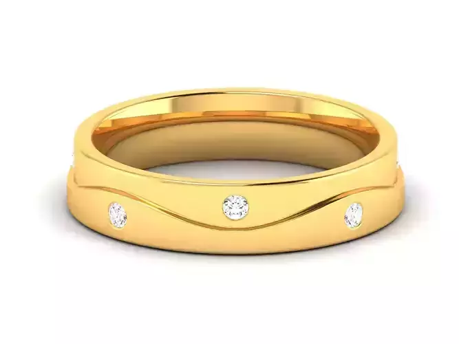 Women band ring 3dm stl render