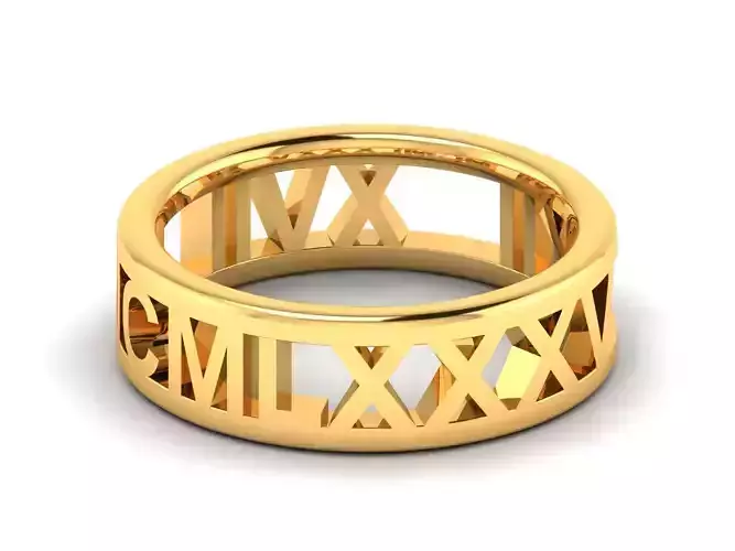 Women band ring 3dm stl render 3D print model
