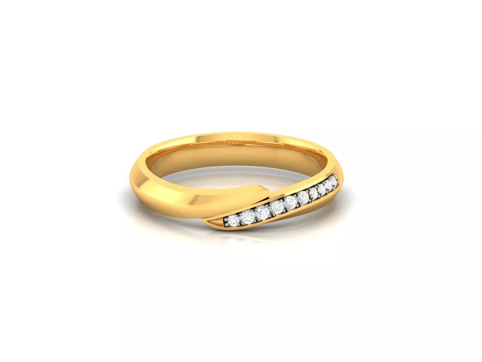 Women band ring 3dm stl render 3D print model_0