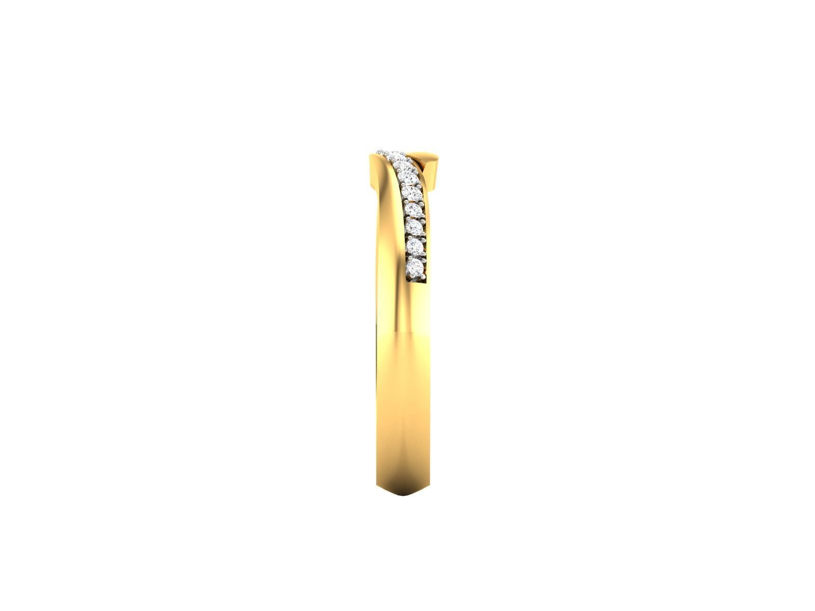 Women band ring 3dm stl render 3D print model_7