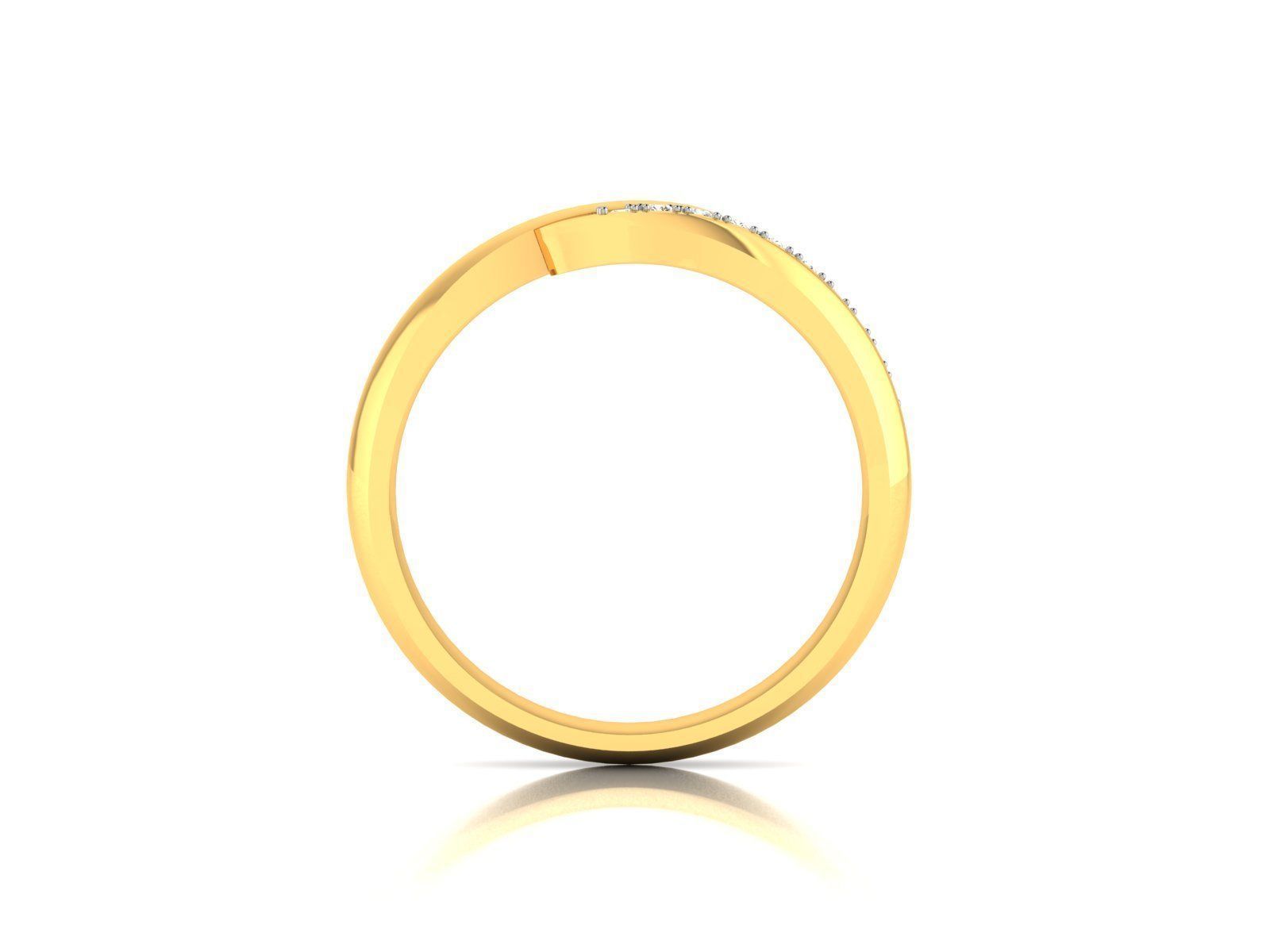 Women band ring 3dm stl render 3D print model_3
