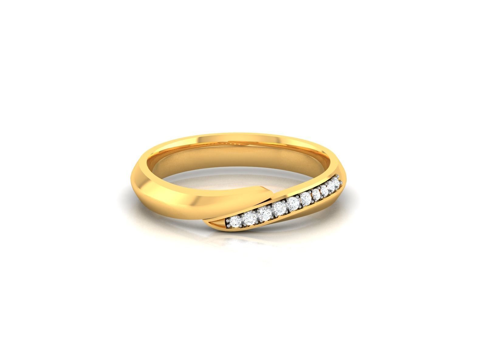 Women band ring 3dm stl render 3D print model_8