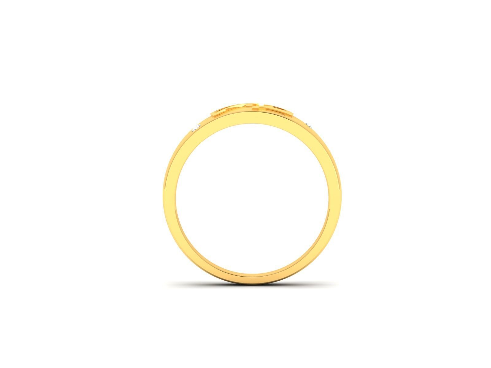 Women band ring 3dm stl render 3D print model_4