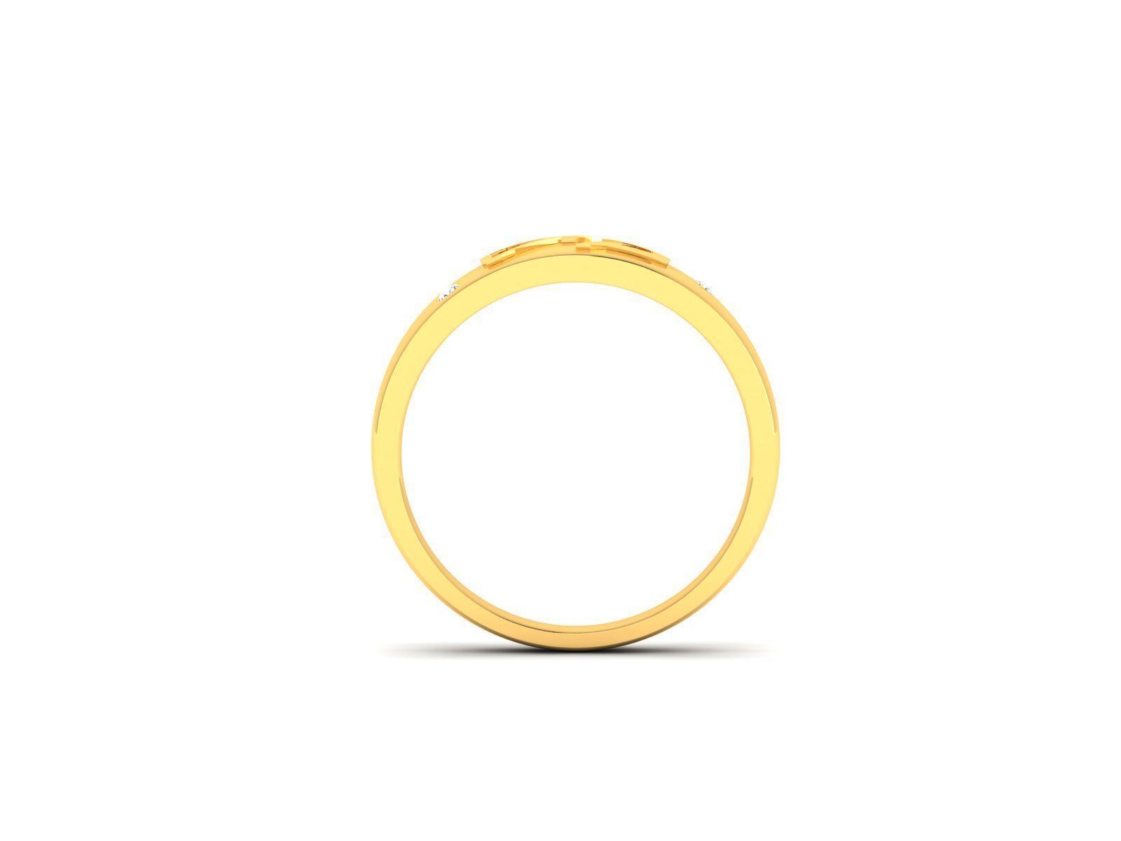 Women band ring 3dm stl render 3D print model_3