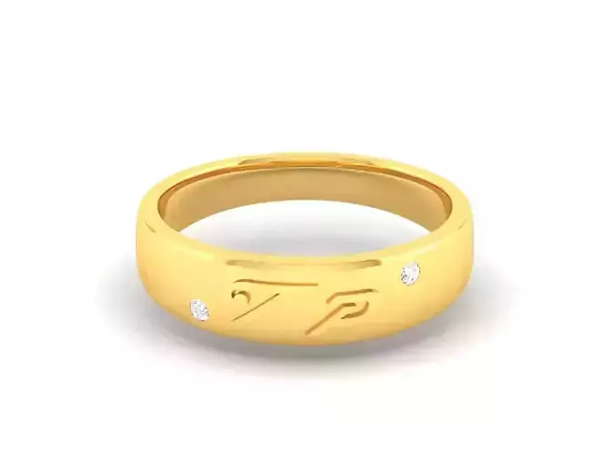 Women band ring 3dm stl render
