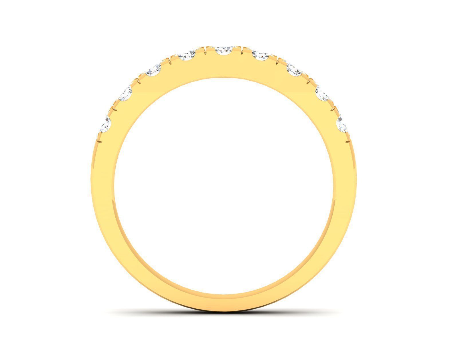 Women band ring 3dm stl render 3D print model_2