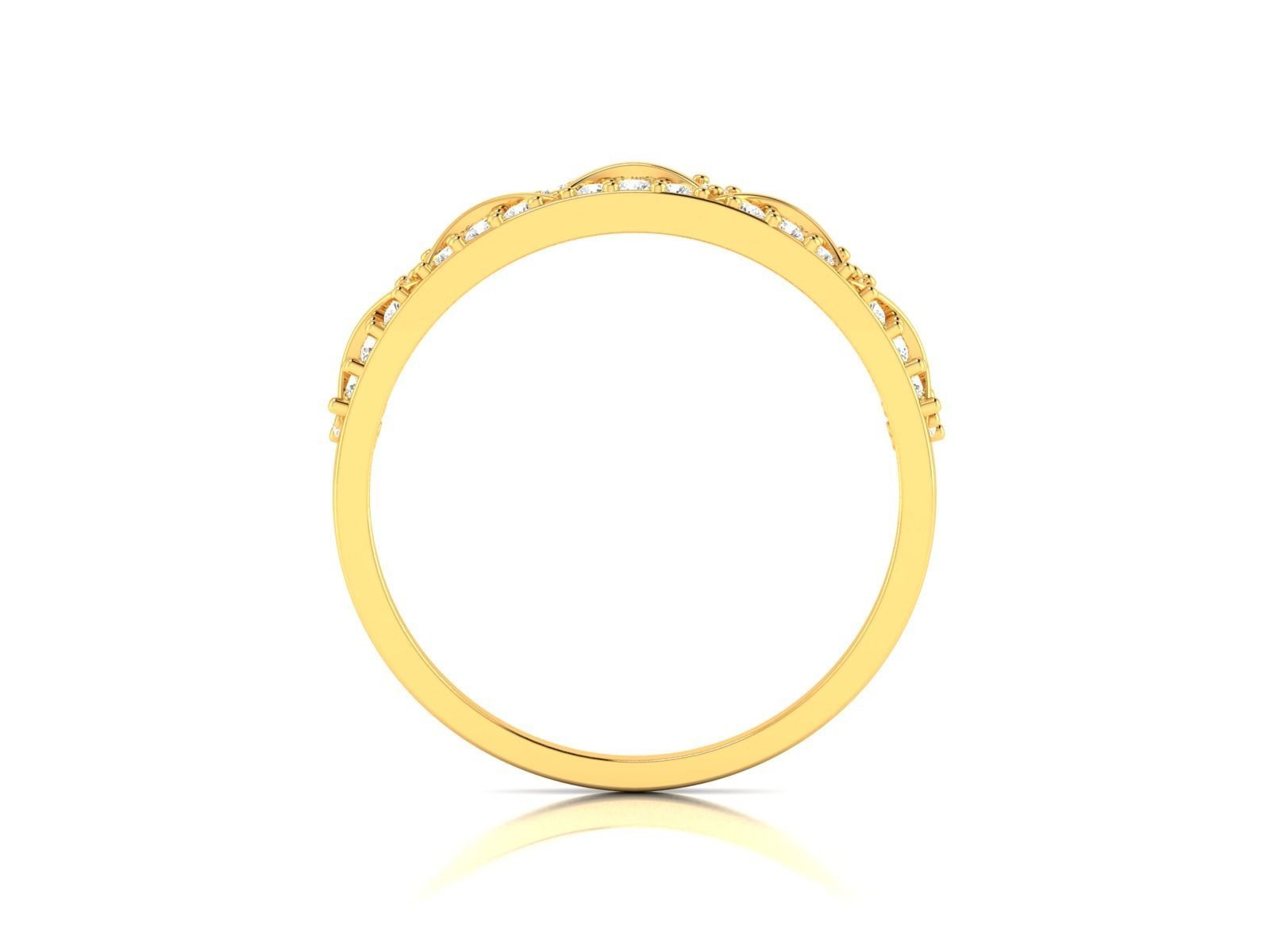 Women band ring 3dm stl render detail 3D print model_4