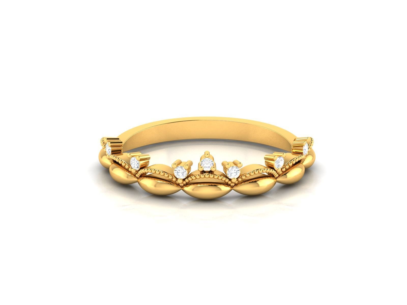 Women band ring 3dm stl render 3D print model_7