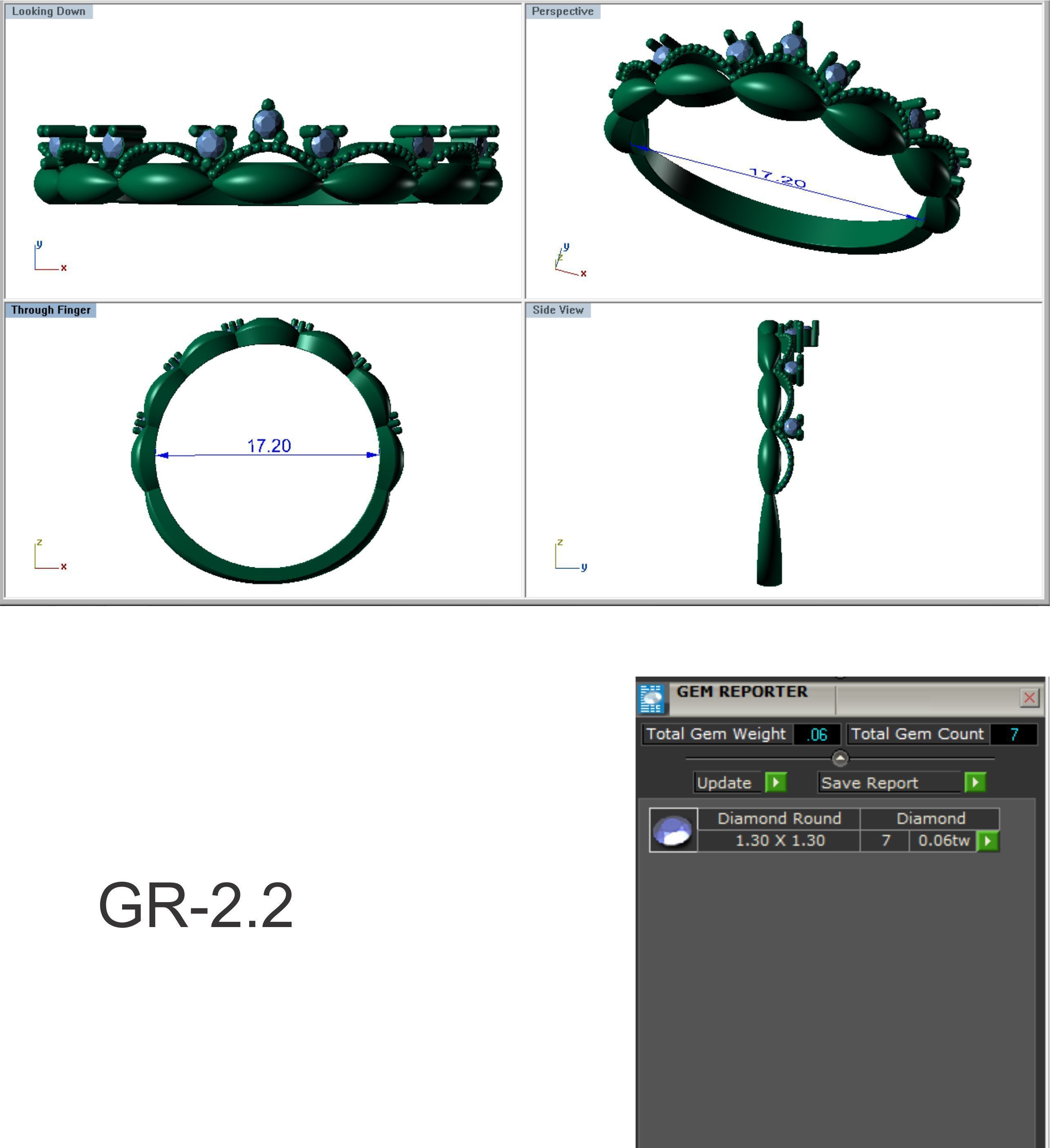Women band ring 3dm stl render 3D print model_8