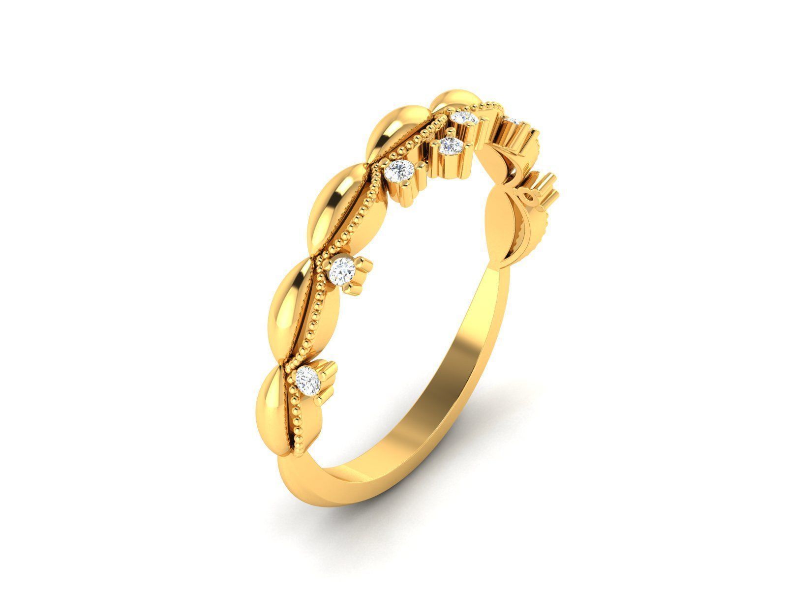 Women band ring 3dm stl render 3D print model_1