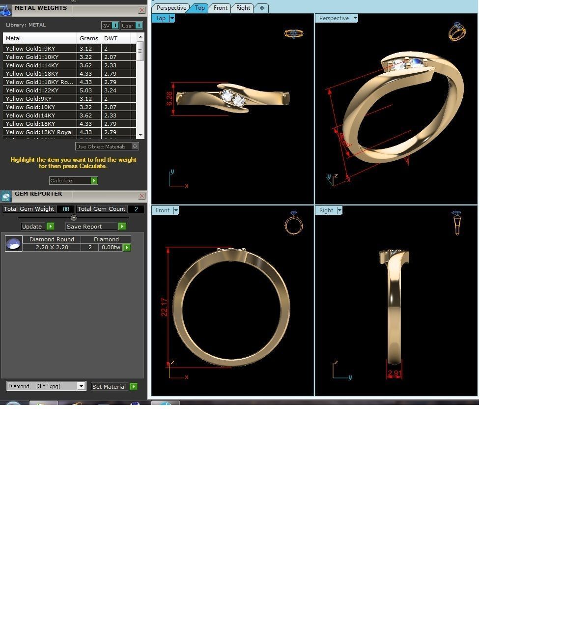 Women band ring 3dm stl render detail 3D print model_3