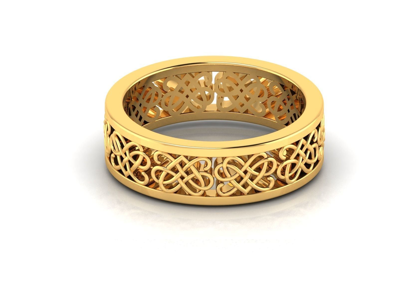Women band ring 3dm stl render 3D print model_1