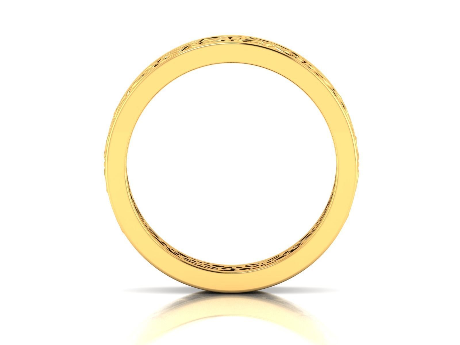 Women band ring 3dm stl render 3D print model_3