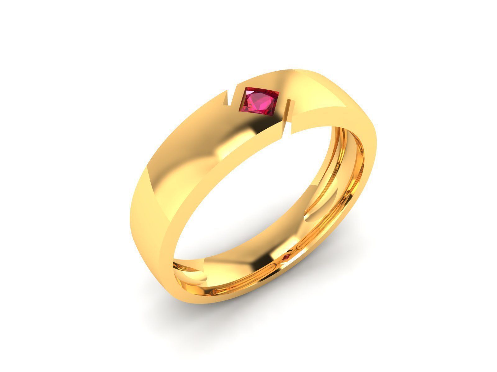 Women band ring 3dm stl render 3D print model_1