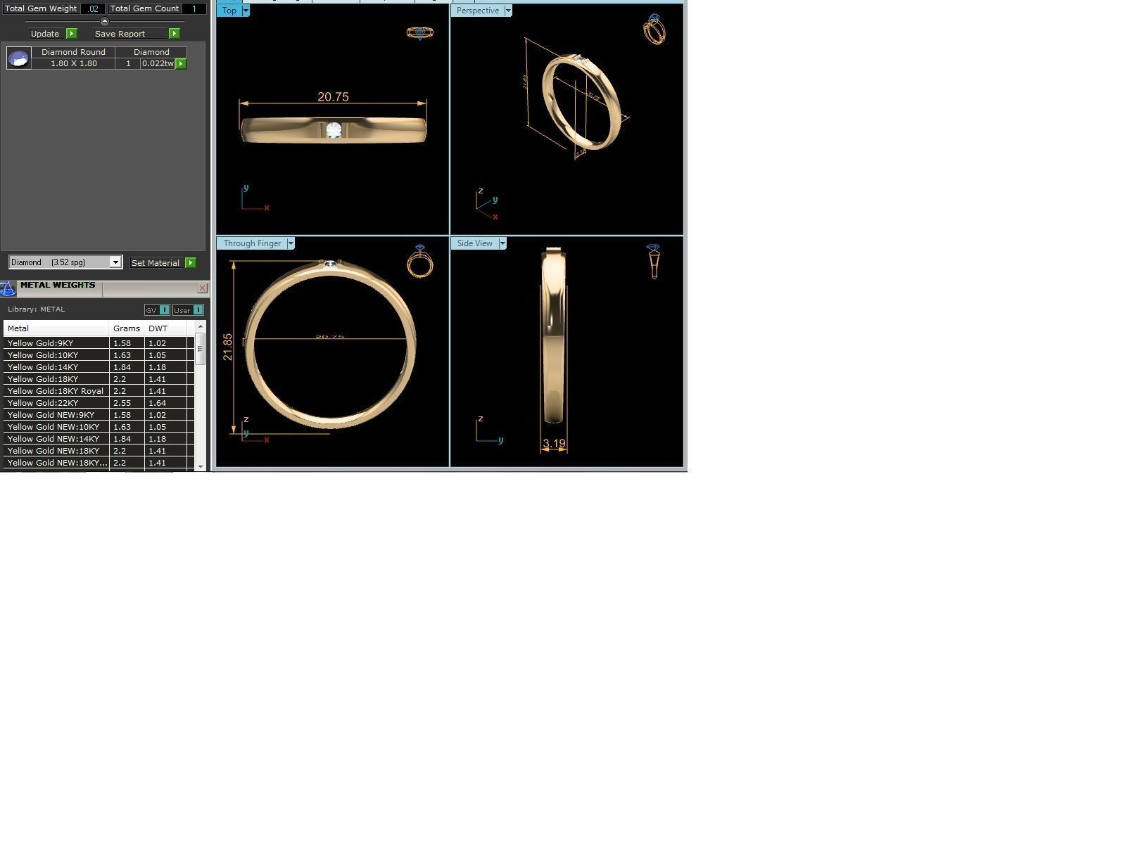 Women band ring 3dm stl render detail 3D print model_4