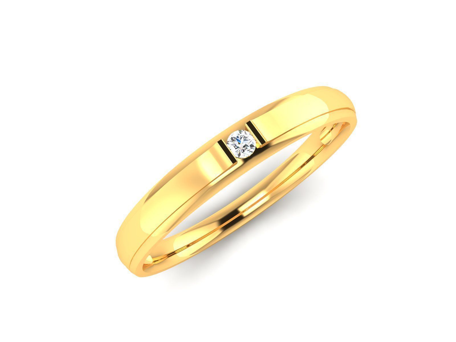 Women band ring 3dm stl render detail 3D print model_1