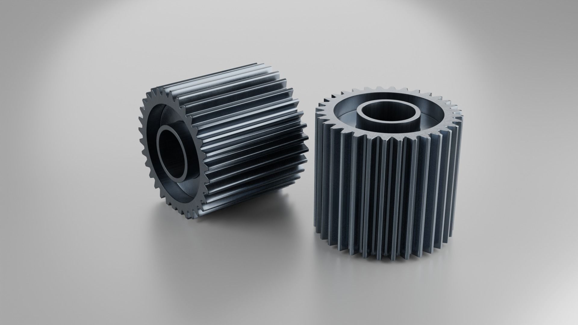 Gears Set types of 3D model_15
