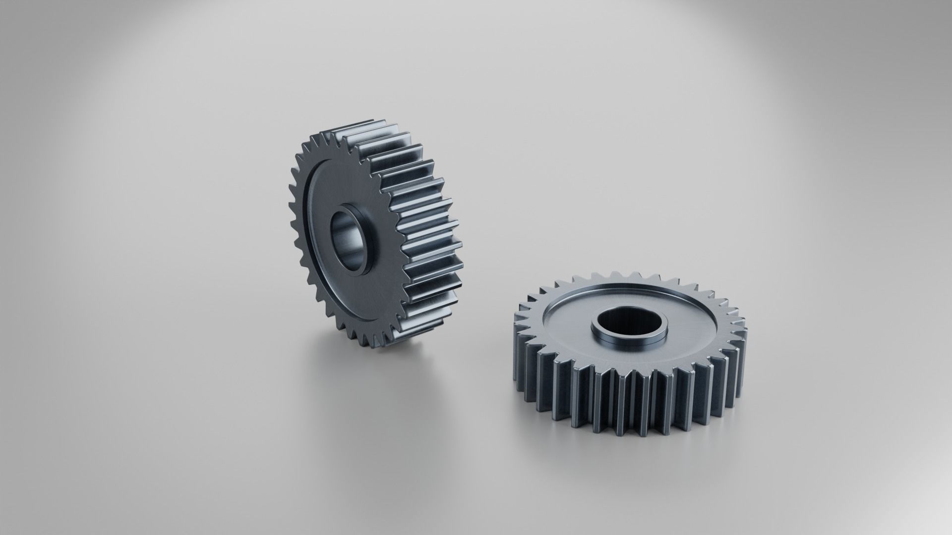 Gears Set types of 3D model_10