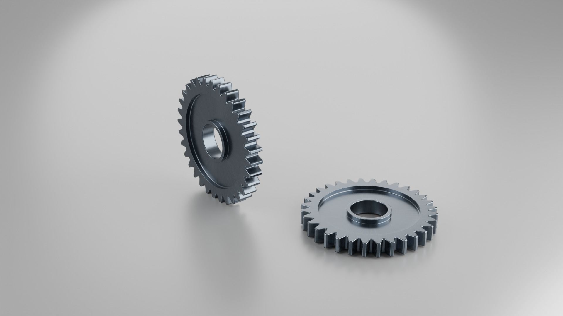 Gears Set types of 3D model_11