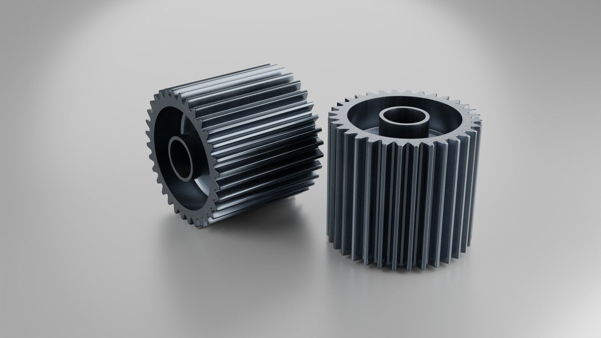 Gears Set types of 3D model_16