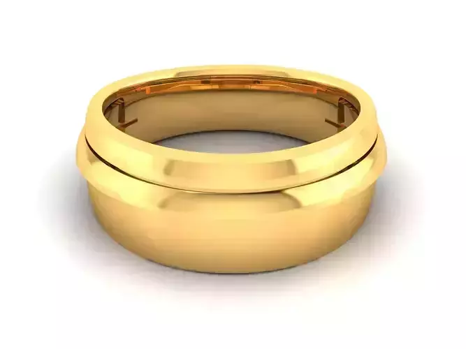 Women band ring 3dm stl render detail