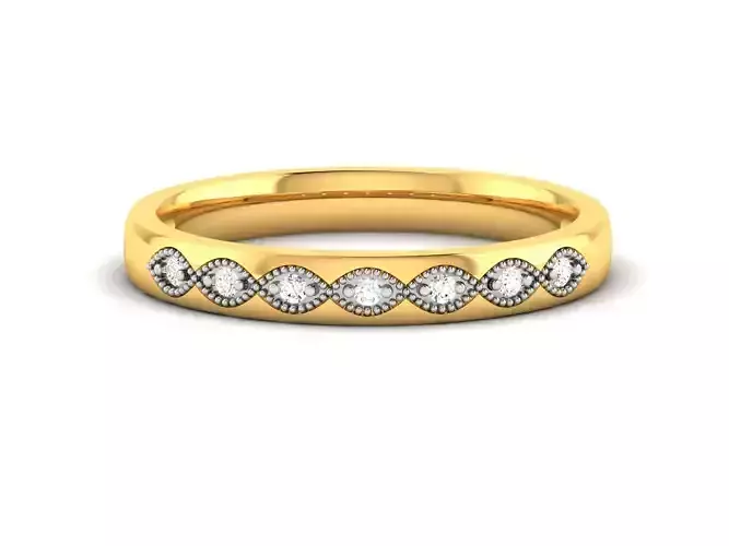 Women band ring 3dm stl render detail