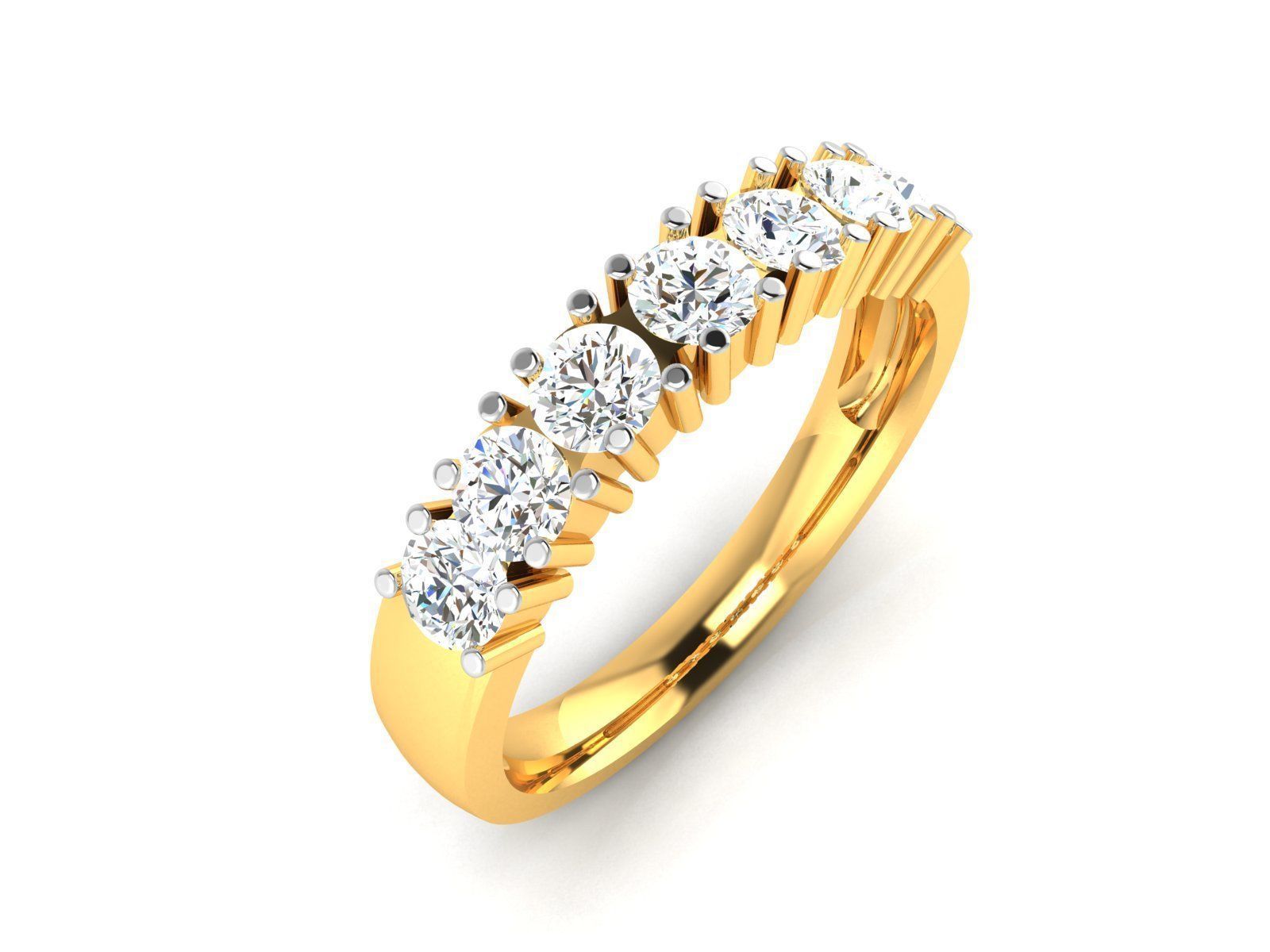 Women band ring 3dm stl render 3D print model_4