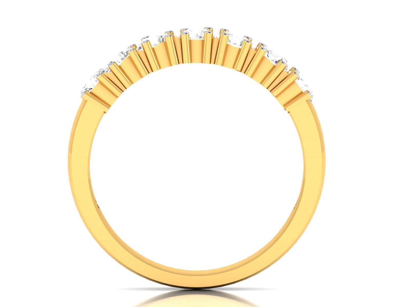 Women band ring 3dm stl render 3D print model_7