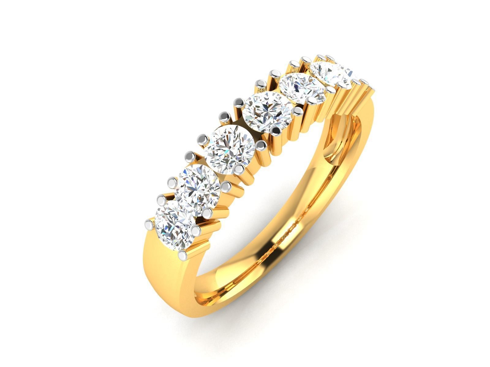 Women band ring 3dm stl render 3D print model_5