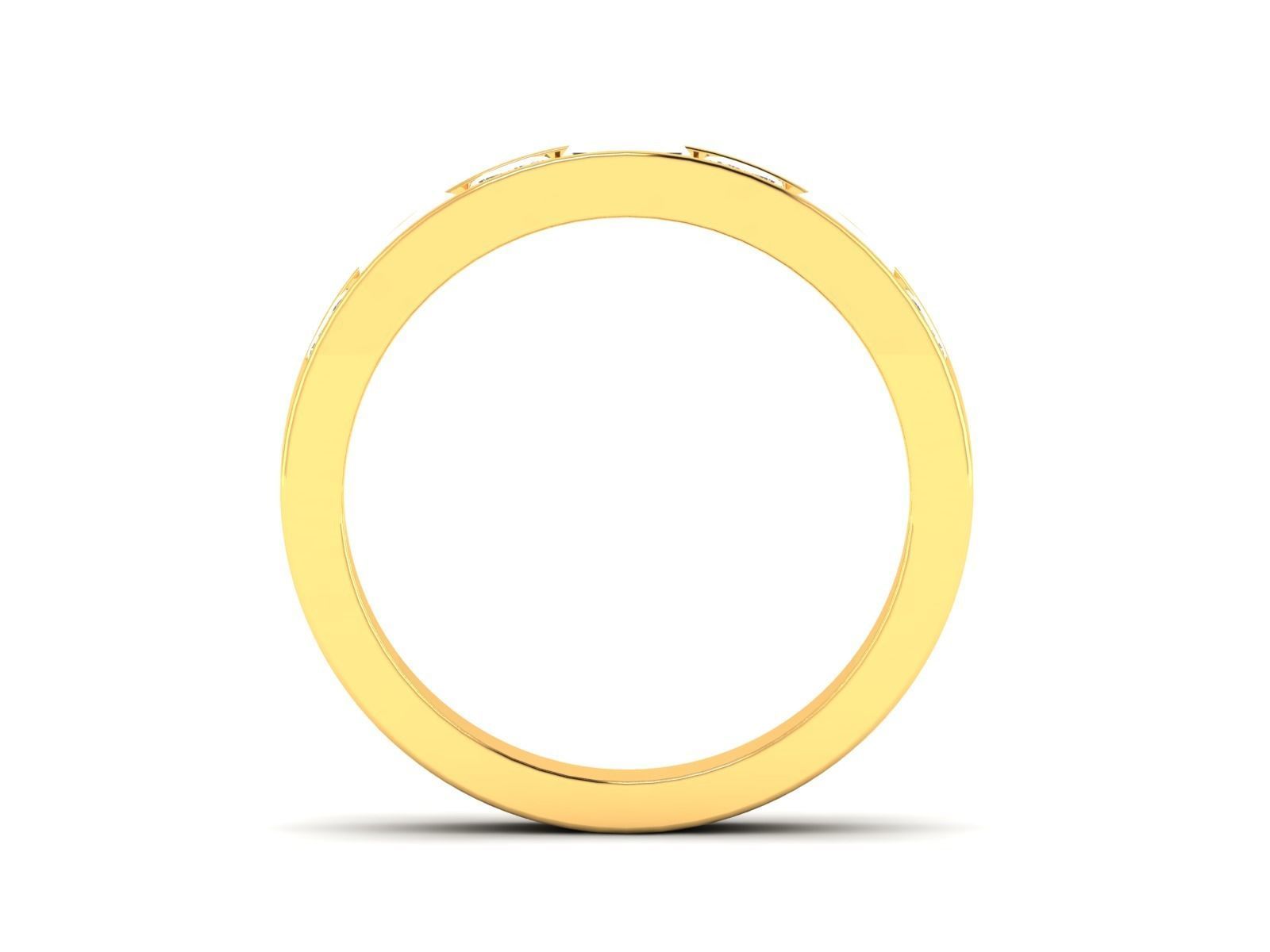 Women band ring 3dm stl render 3D print model_4