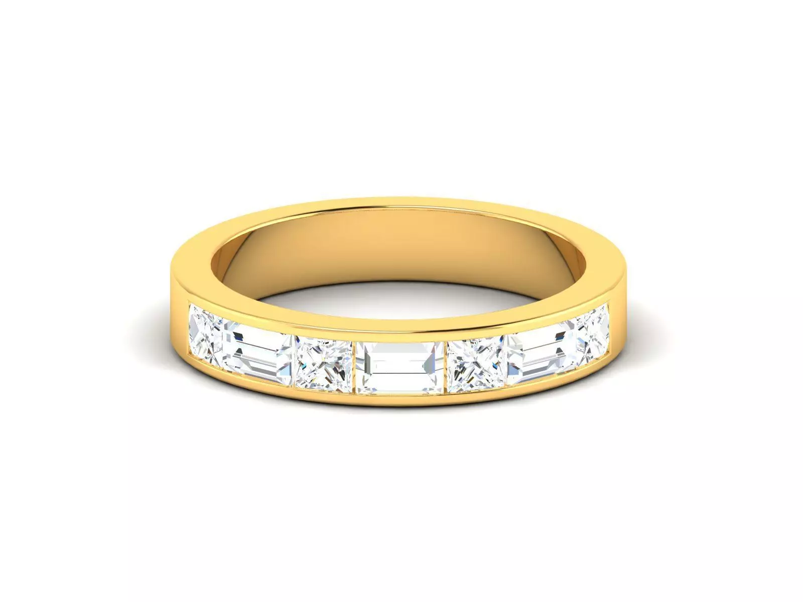Women band ring 3dm stl render 3D print model_0