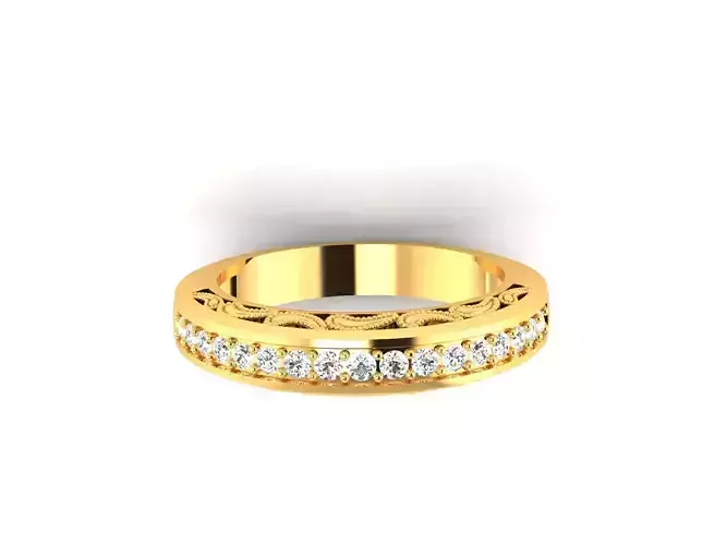 Women band ring 3dm stl render