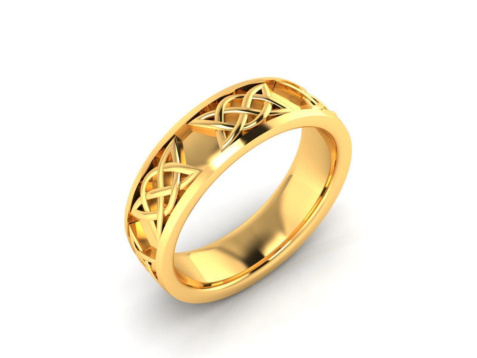 Women band ring 3dm stl render 3D print model_2