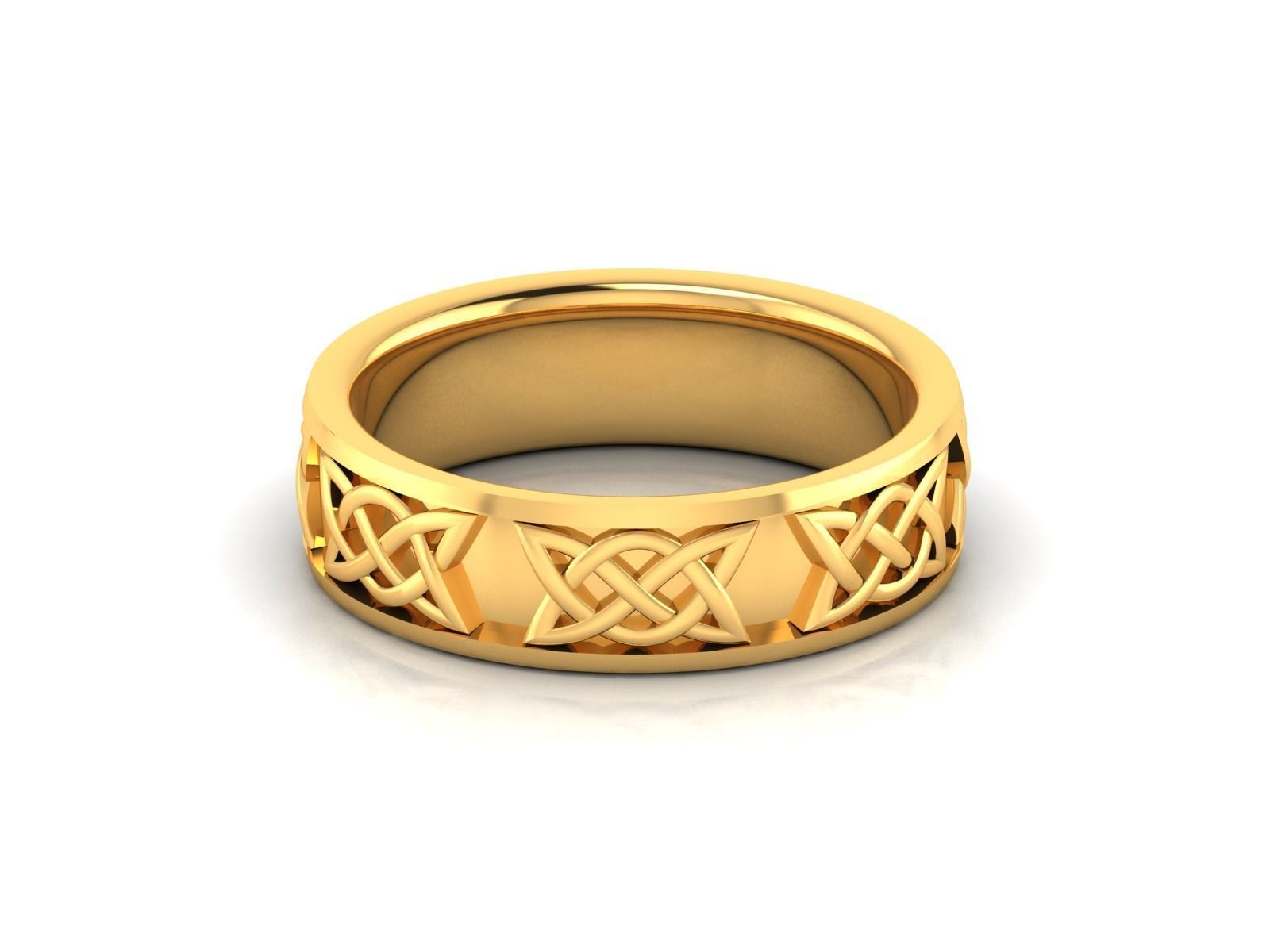 Women band ring 3dm stl render 3D print model_6