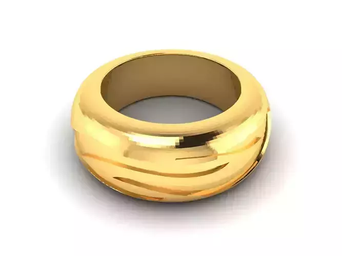 Women band ring 3dm stl render