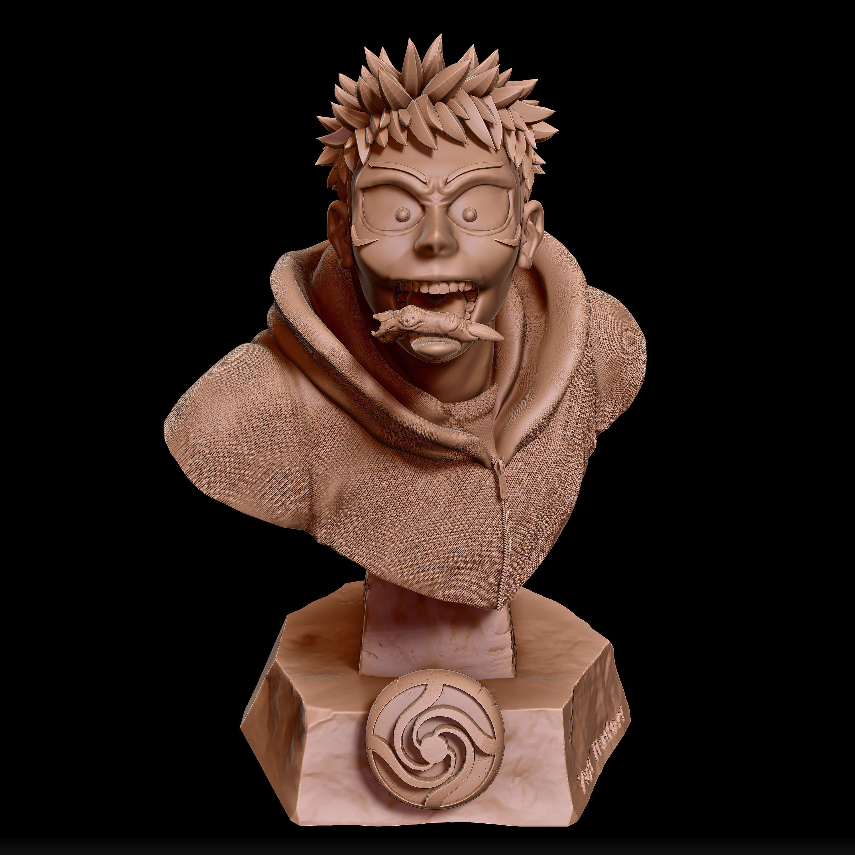 Yuji Itadori - jujutsu kaisen Head brust 3d print 3D print model_4