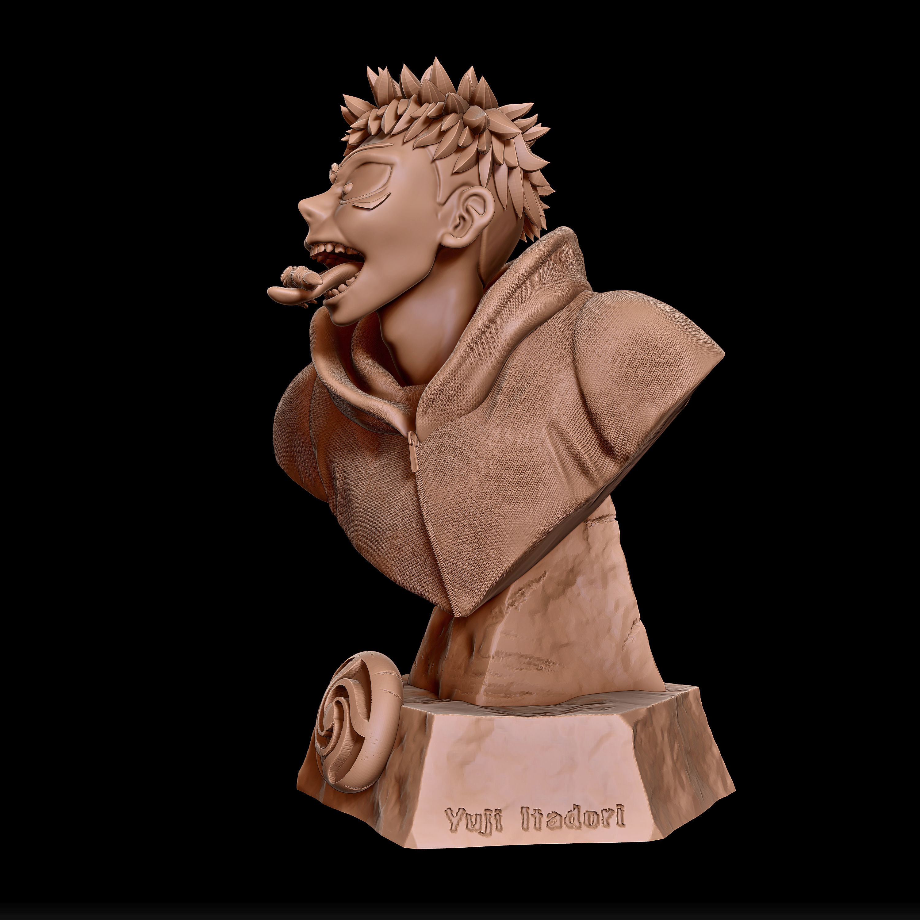Yuji Itadori - jujutsu kaisen Head brust 3d print 3D print model_2