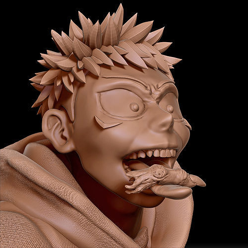 Yuji Itadori - jujutsu kaisen Head brust 3d print 3D print model