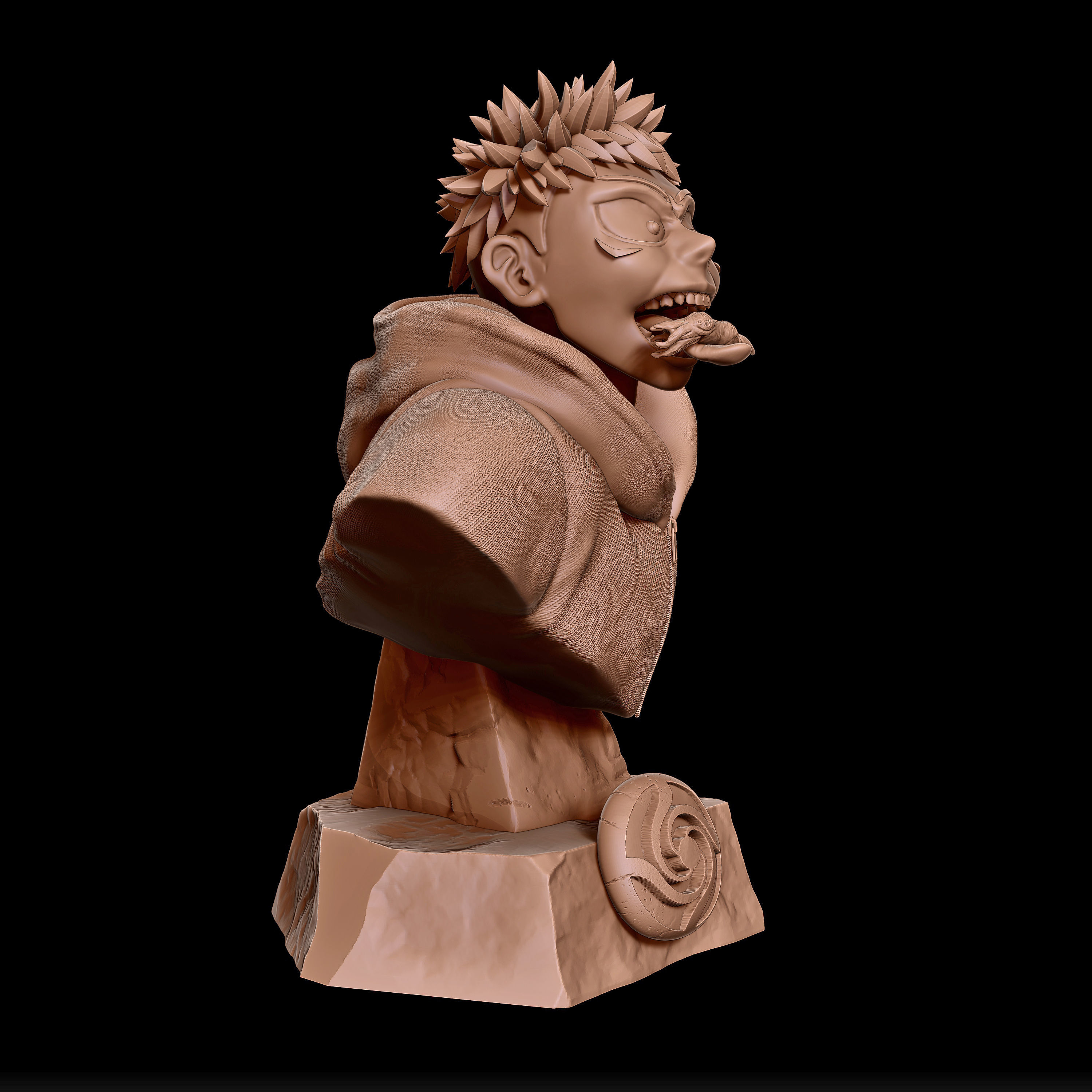 Yuji Itadori - jujutsu kaisen Head brust 3d print 3D print model_3