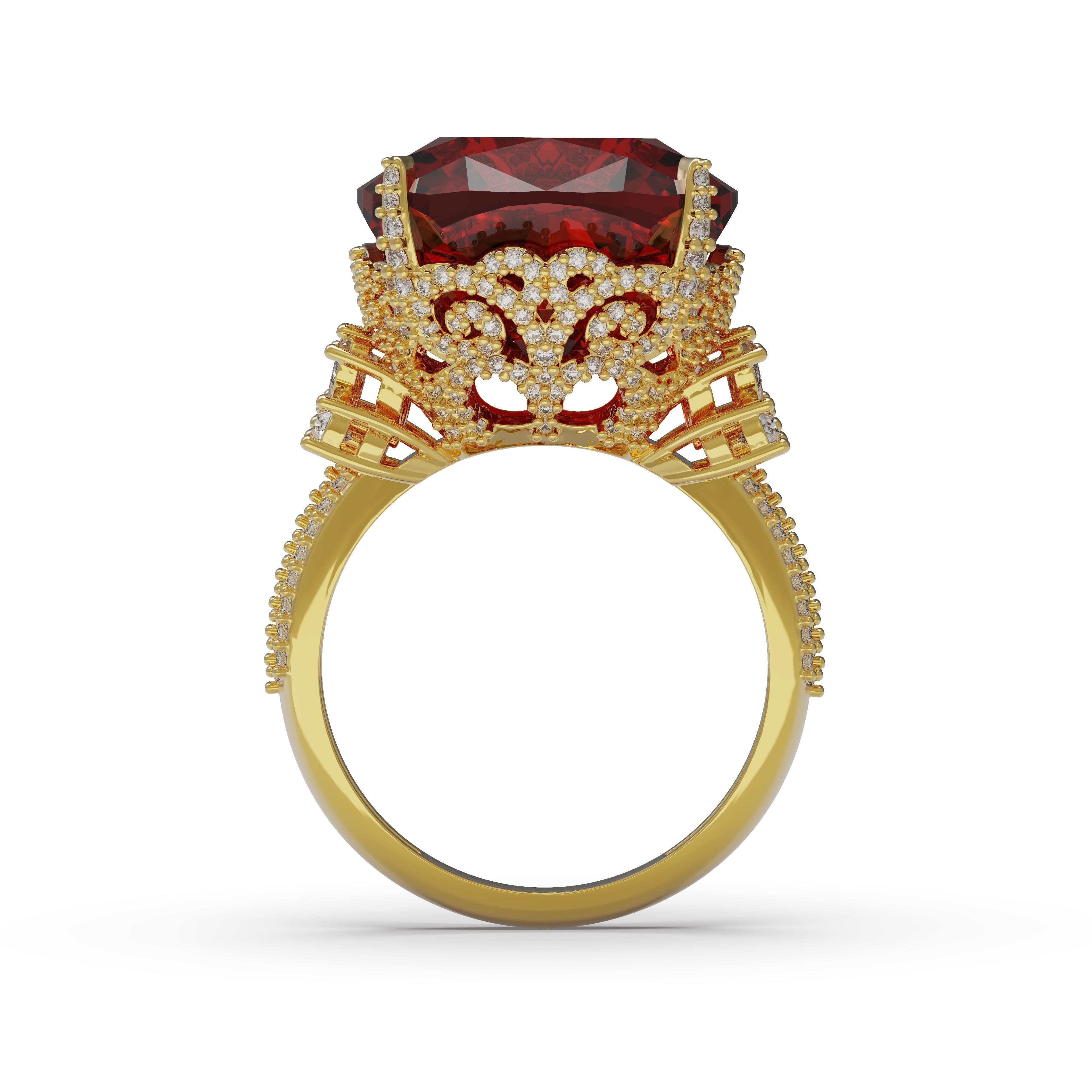 Shining ring Free 3D print model_1