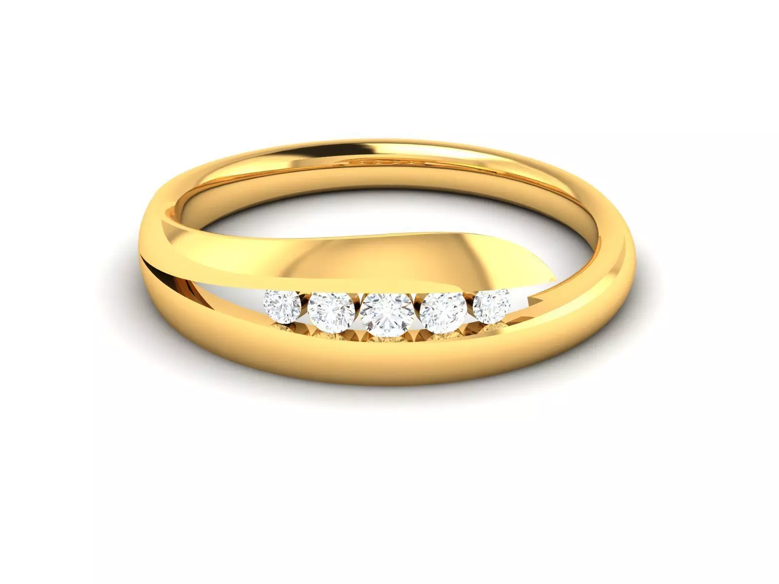 Women band ring 3dm stl render detail 3D print model