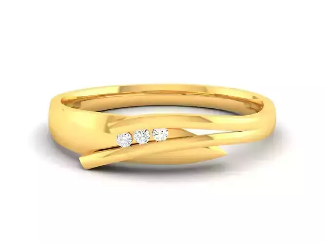 Women band ring 3dm stl render