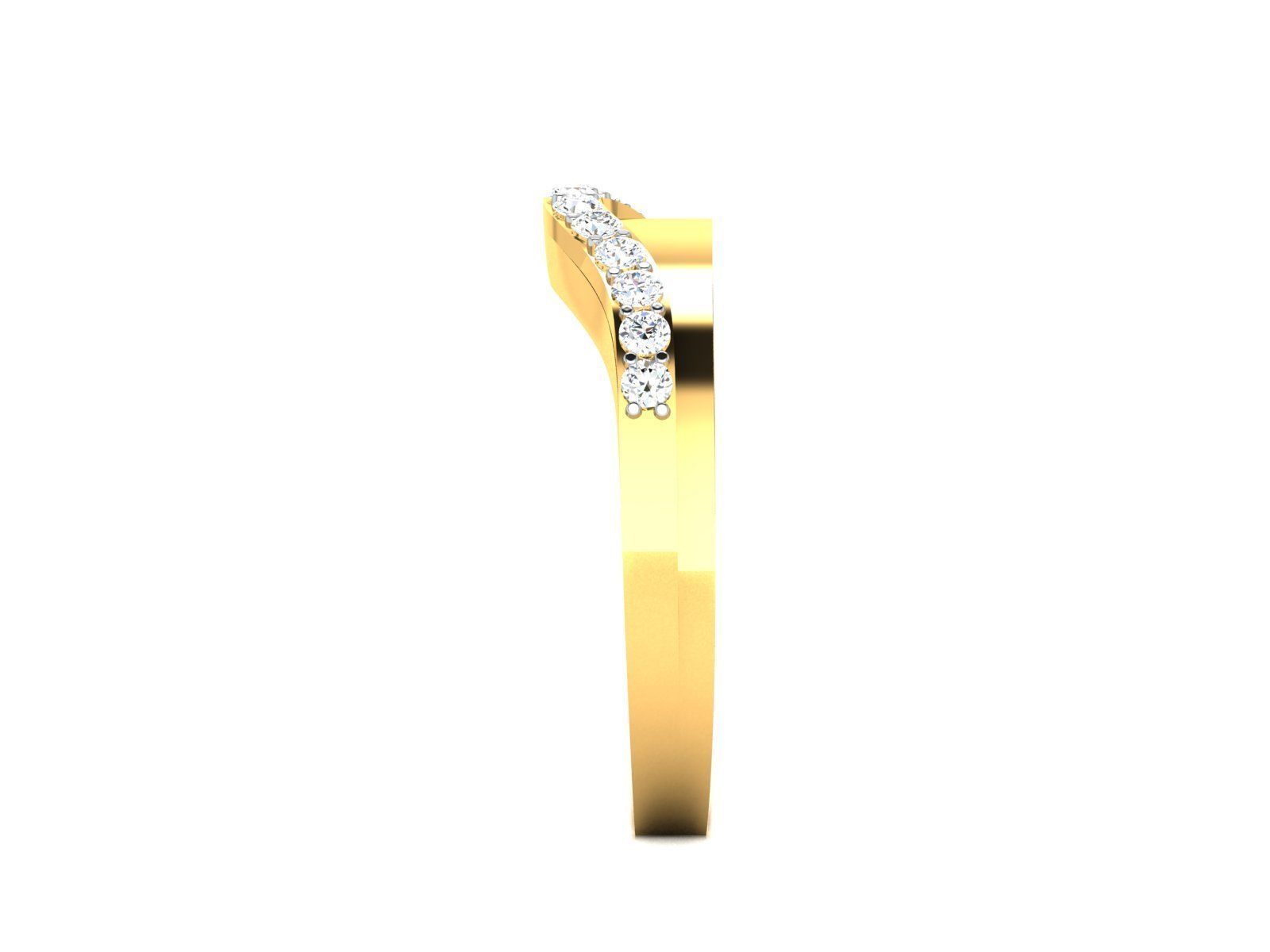 Women band ring 3dm stl render 3D print model_6