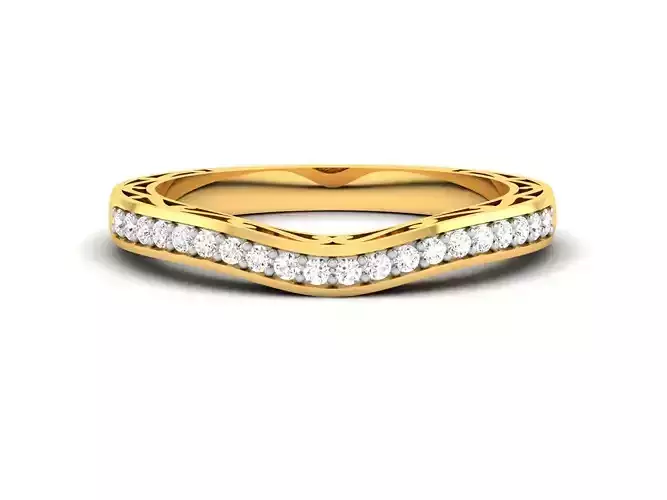 Women band ring 3dm stl render 3D print model
