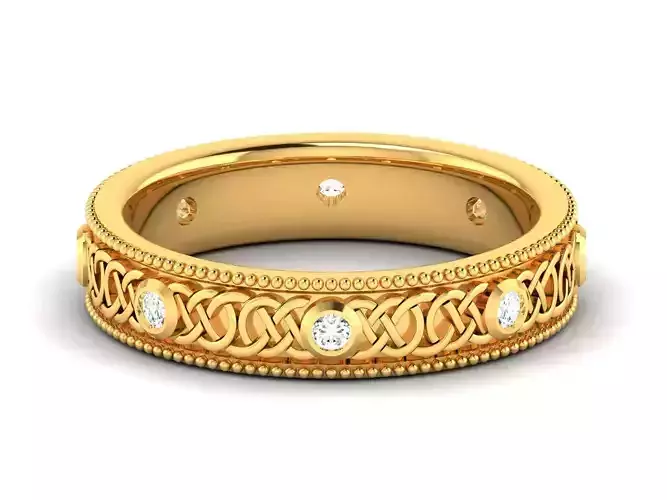 Women band ring 3dm stl render 3D print model