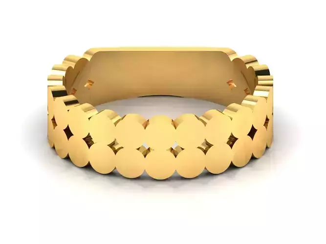 Women band ring 3dm stl render